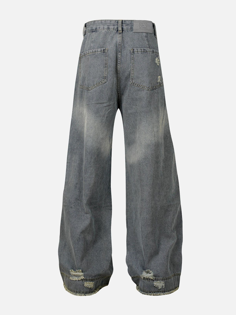 JUN/NAKAYAMA ジュン ナカヤマ SS24 CRASH DENIM PANTS / IND
