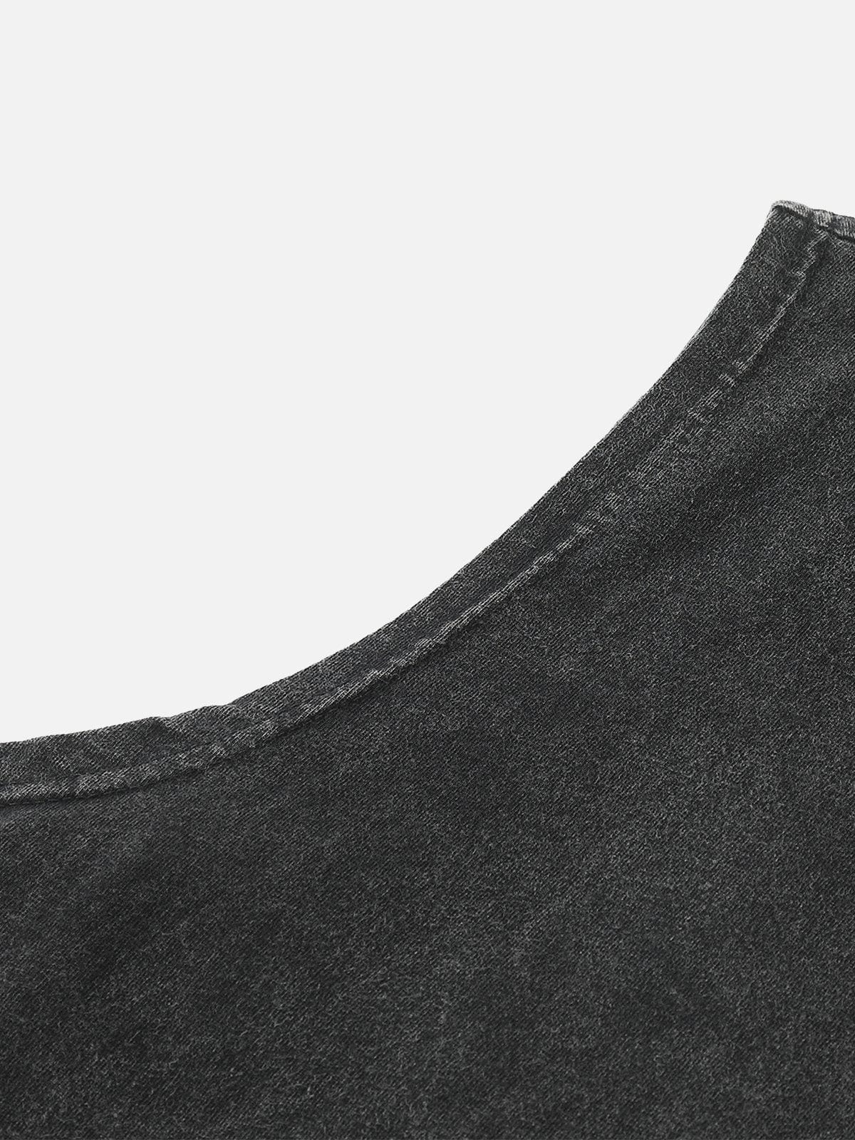 NEV Cross Leather Patch Sewn Vest