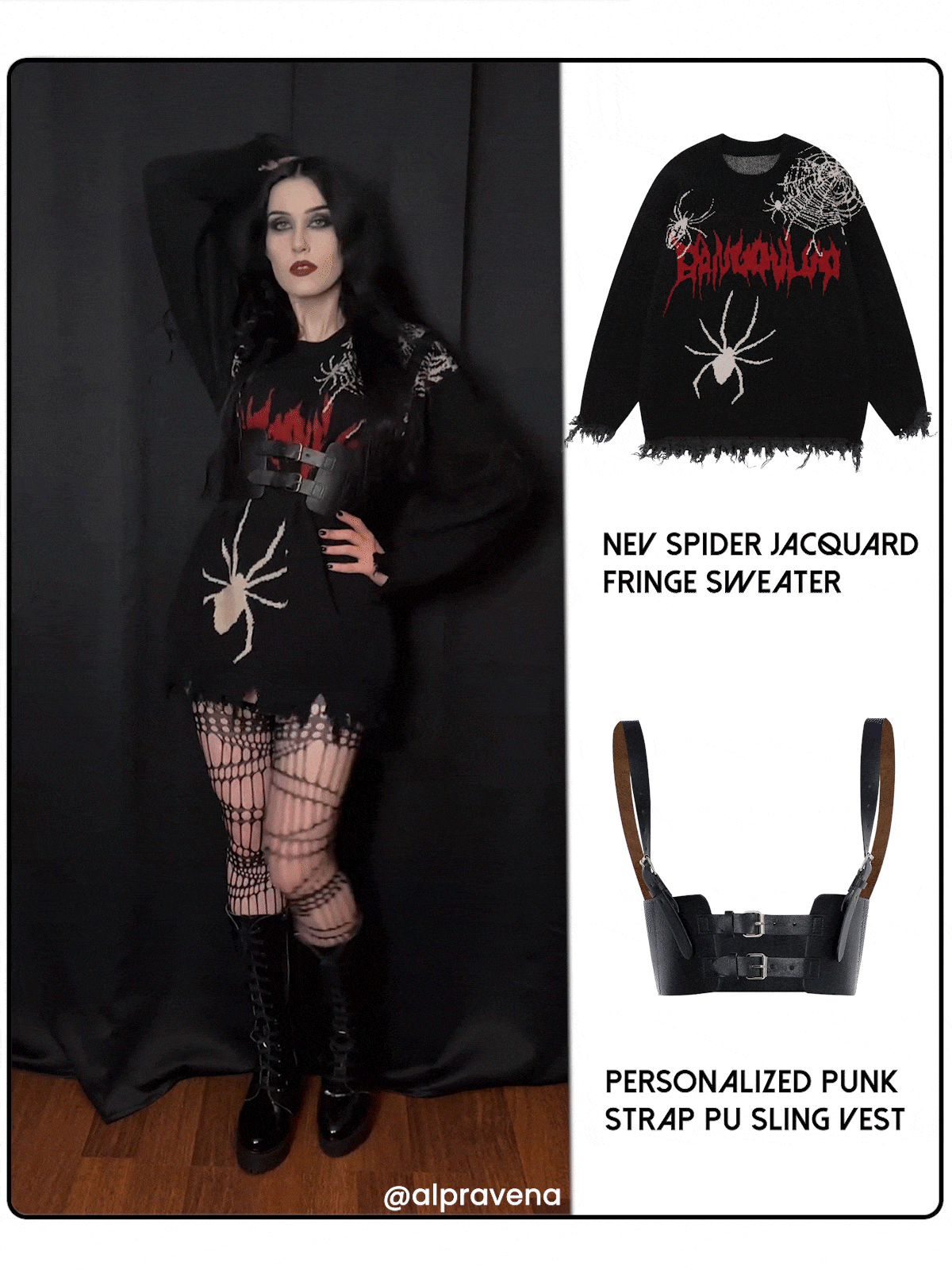 Personalized Punk Strap PU Sling Vest <font color="#95a6ce"><br>Available for Pre-Order<br>This item will be available soon</font>