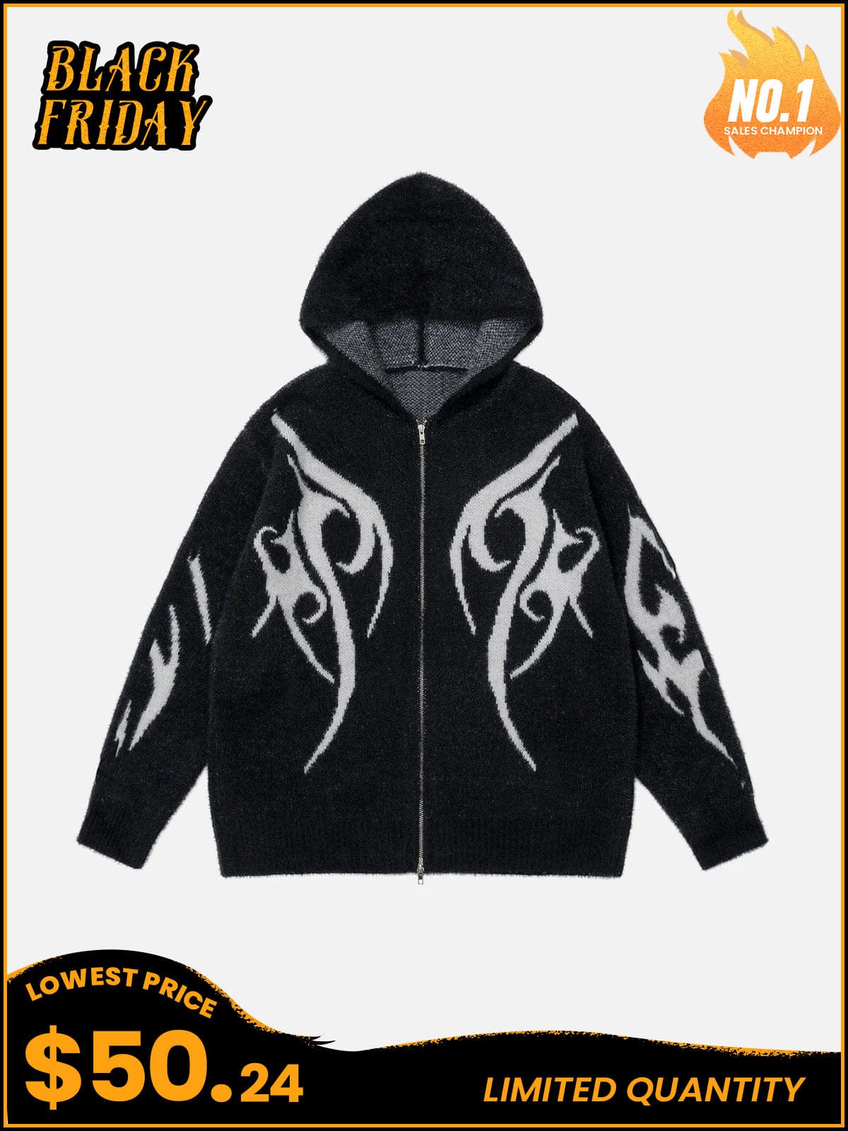 NEV Flame Graphic Hoodie