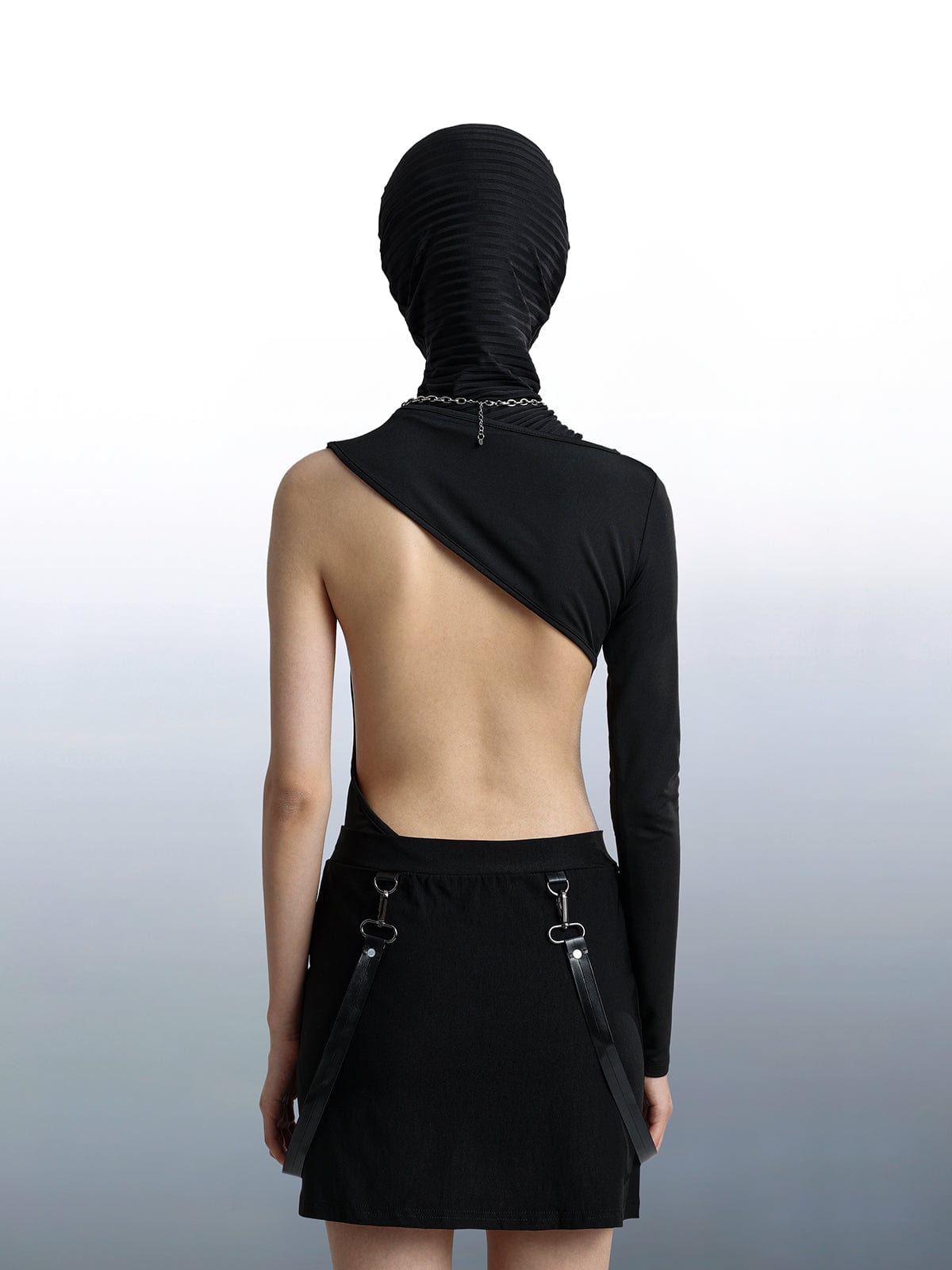NEV Irregular Backless Bodysuit