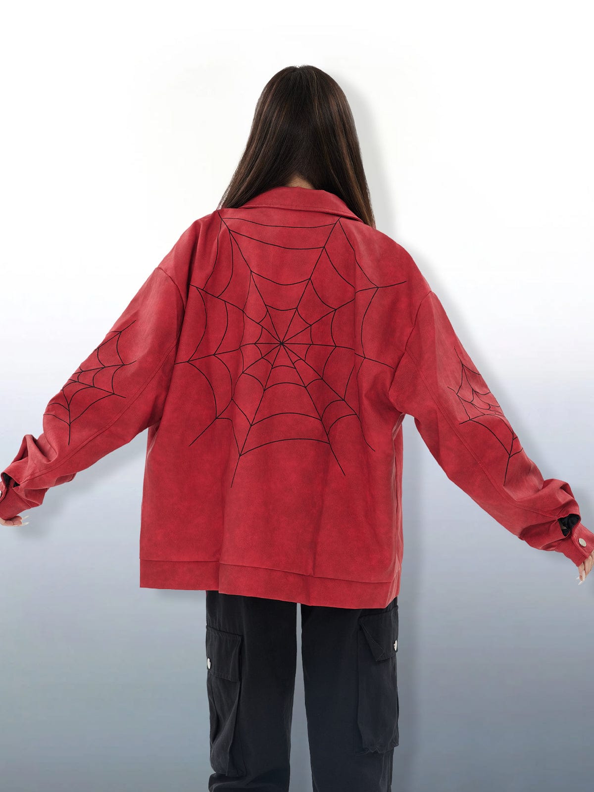 NEV Spider Web Leather Jacket