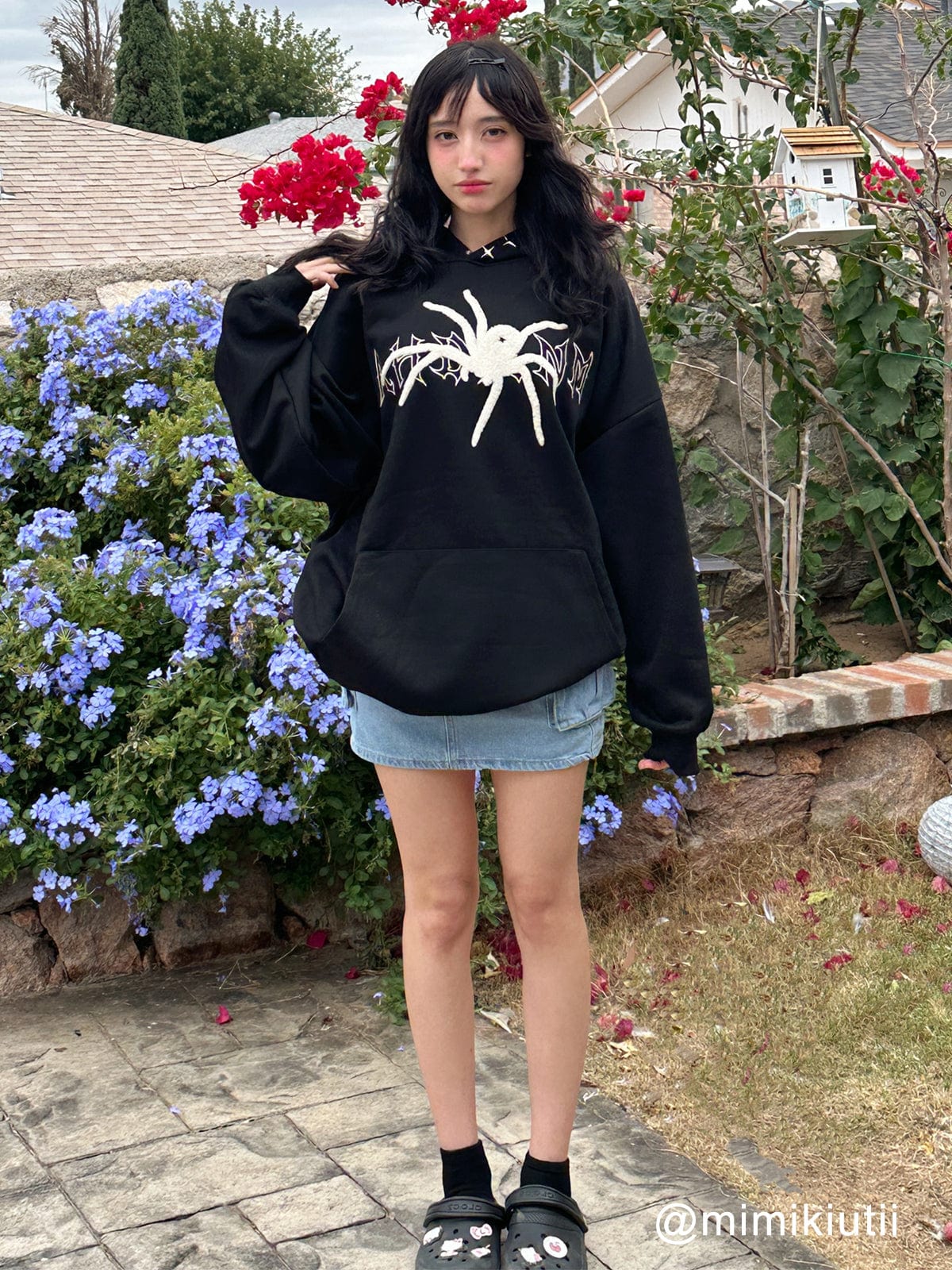 NEV Spider Pattern With Star Hat Hoodie