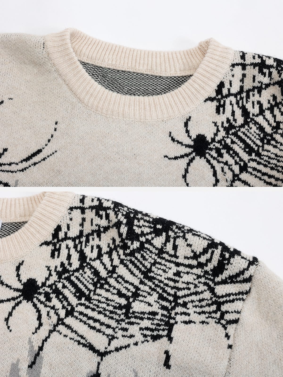 NEV Spider Jacquard Fringe Sweater