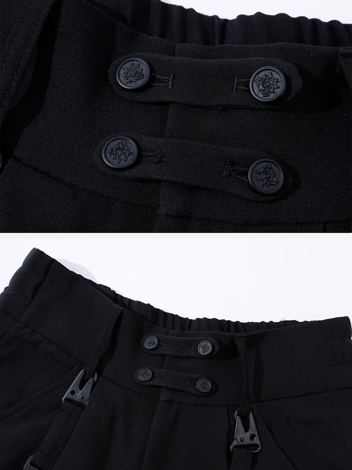 NEV Dark Shadow Loose-Fit Pants Sweatshirt Cape Set