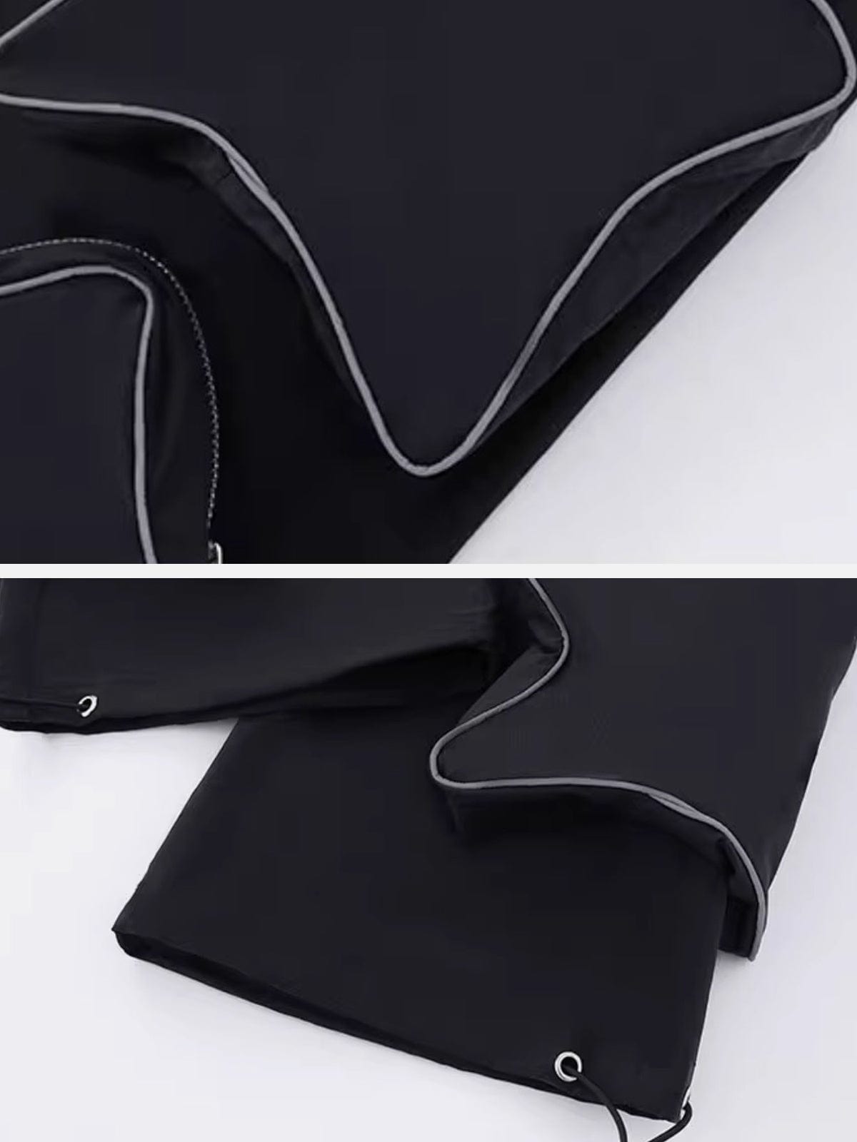 NEV Pentagram 3D Patch Pockets Reflective Casual Pants