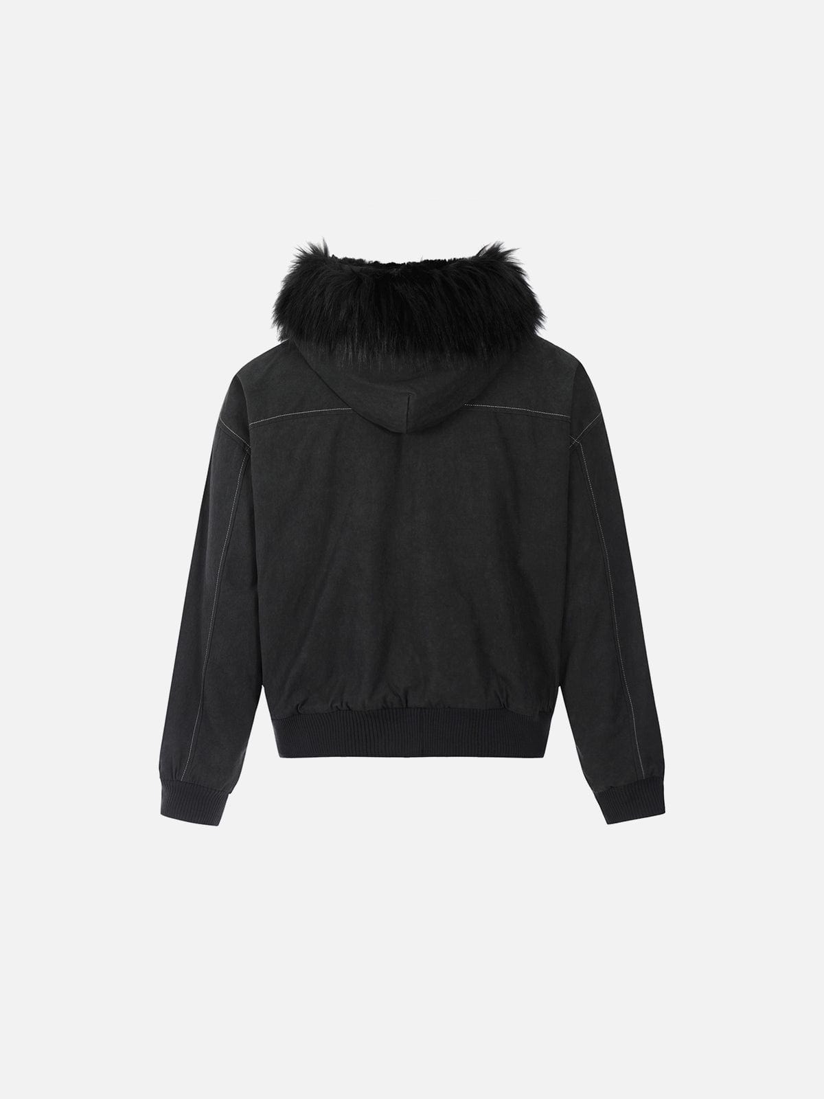 NEV Plush Patchwork Zip Up Hoodie