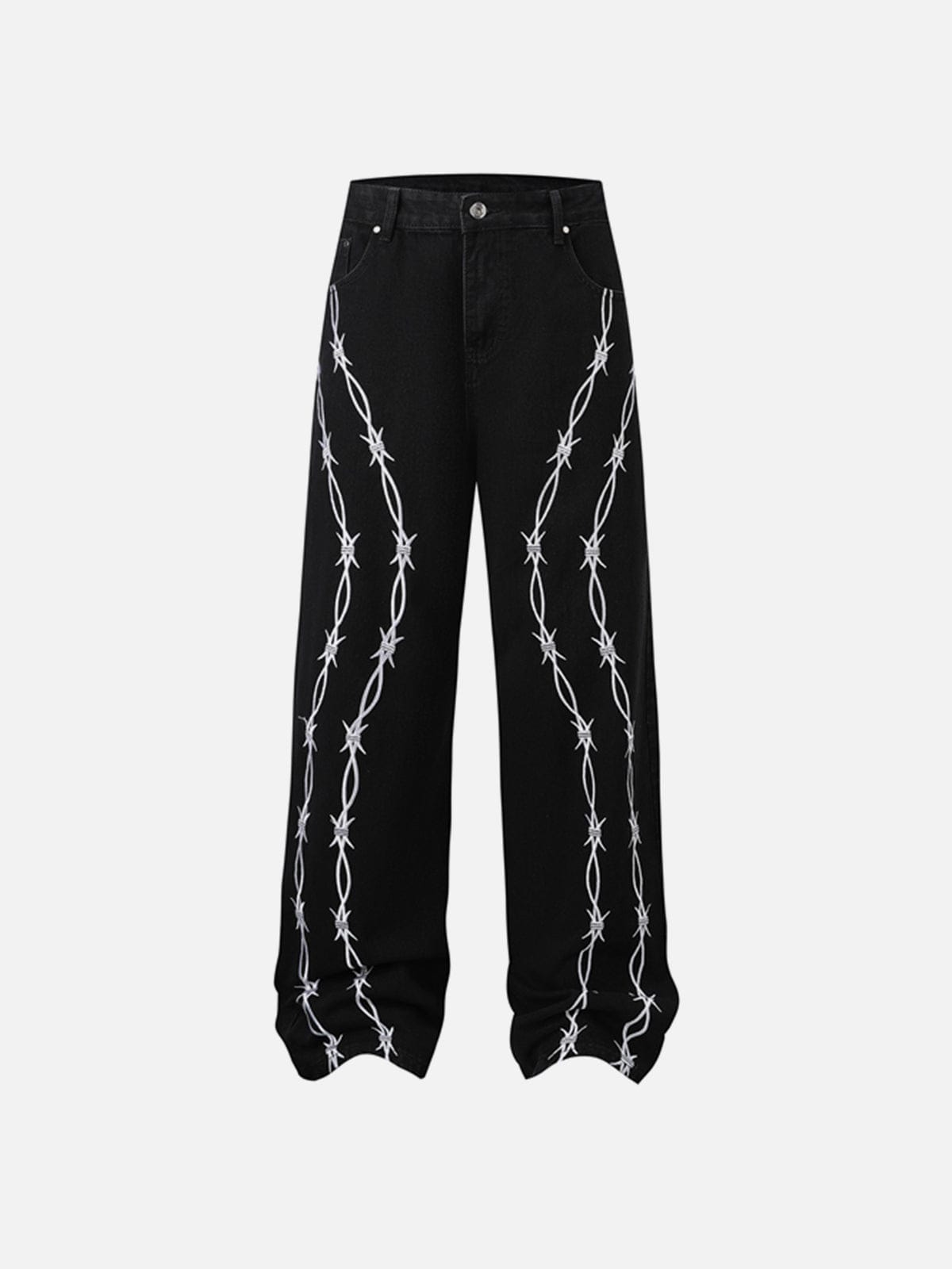 NEV Thorny Embroidery Jeans