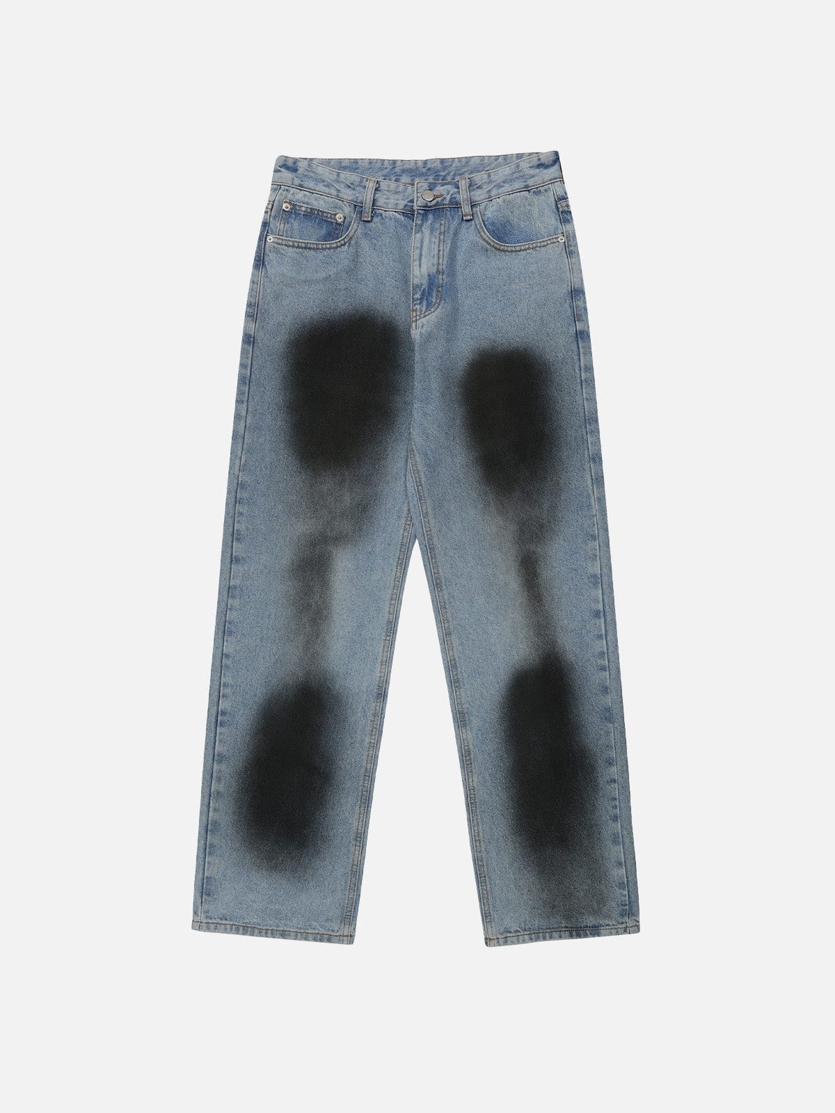 NEV Burn Marks Graphic Washed Jeans