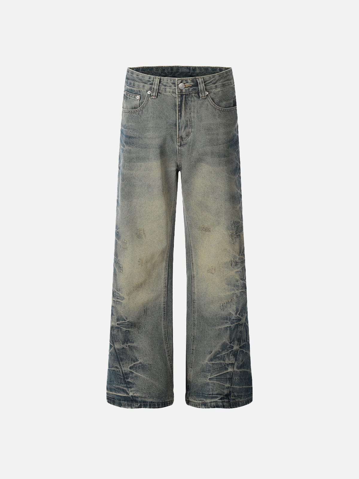 NEV Texture Graphic Washed Jeans