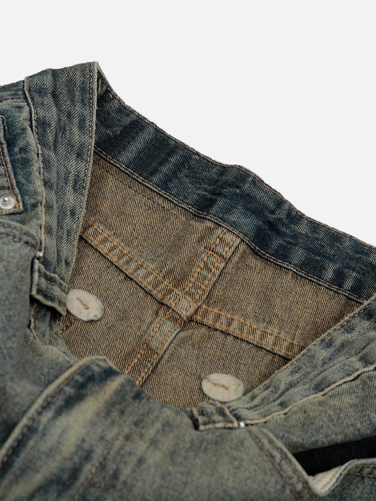 NEV Texture Graphic Washed Jeans