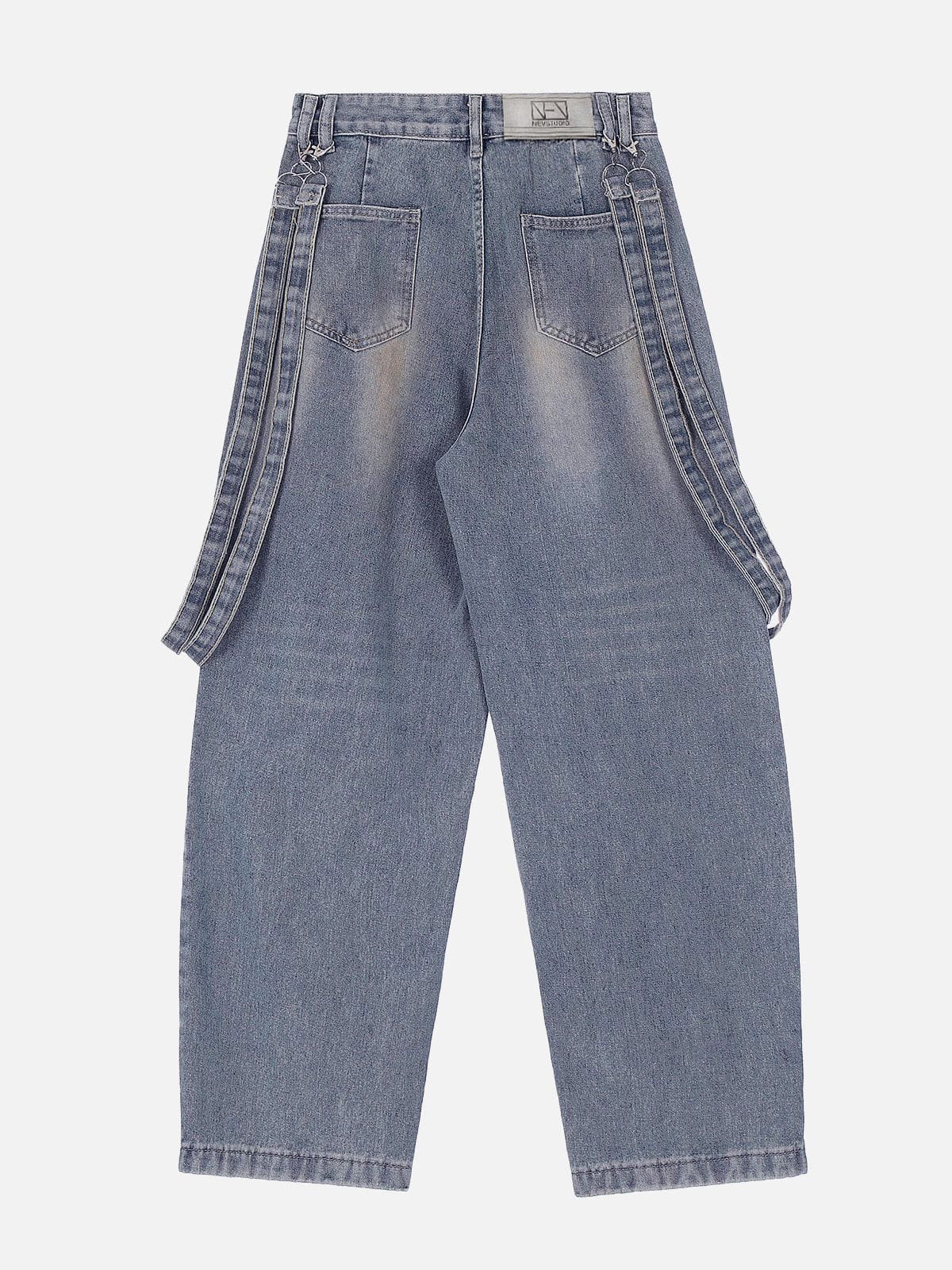 NEV Vintage Solid Double Strap Jeans