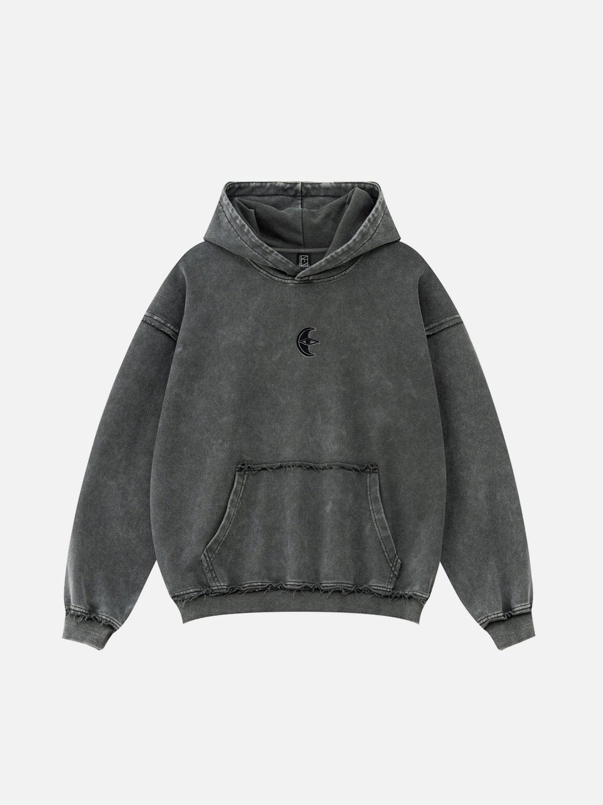 NEV Basic Washed Embroidery Hoodie