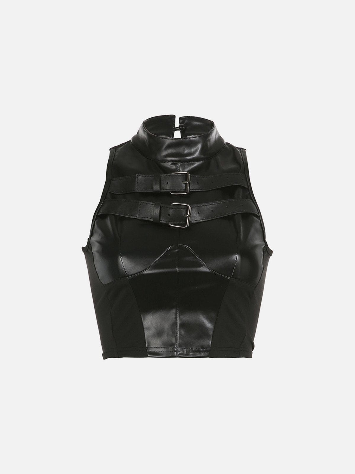NEV Leather Buckle Vest