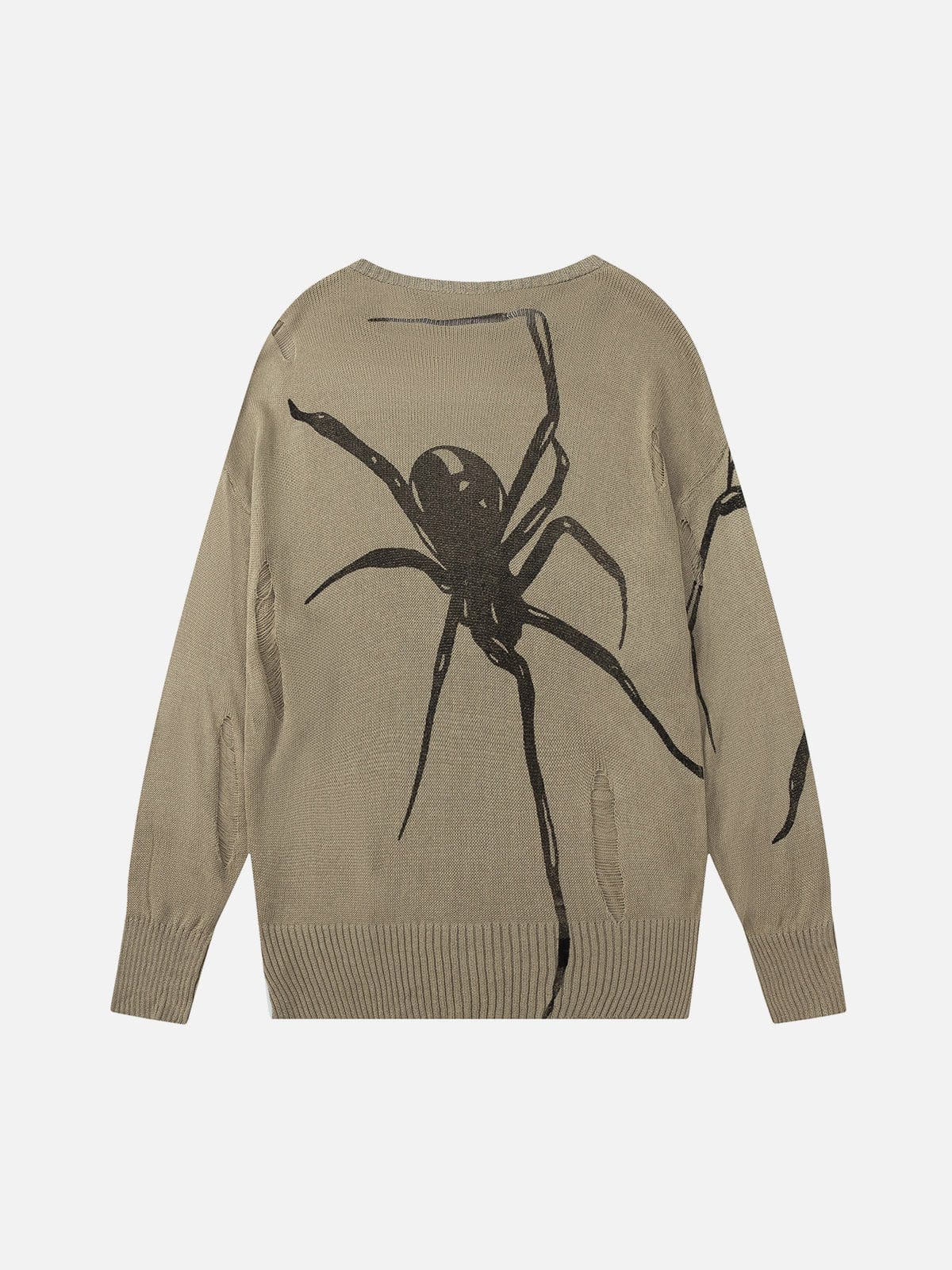NEV Spider Pattern Distressed Sweater