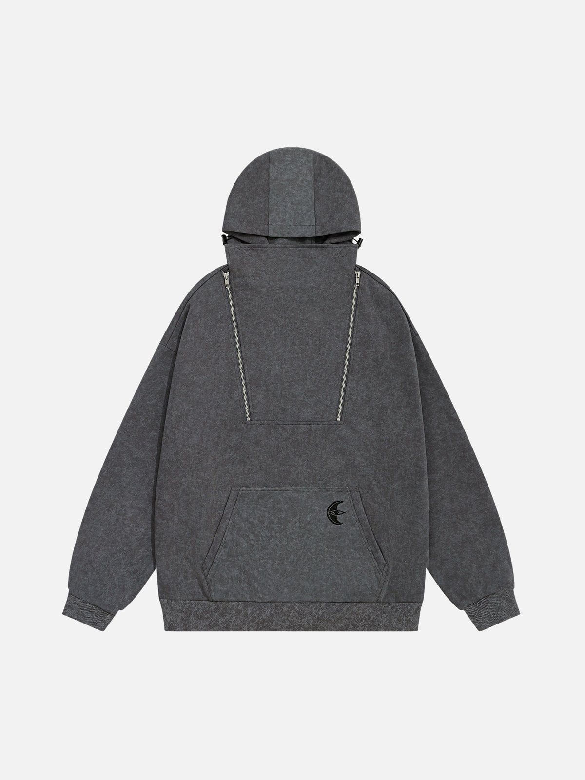 [Eye Of Moon] NEV Zip Up Patchwork Hoodie