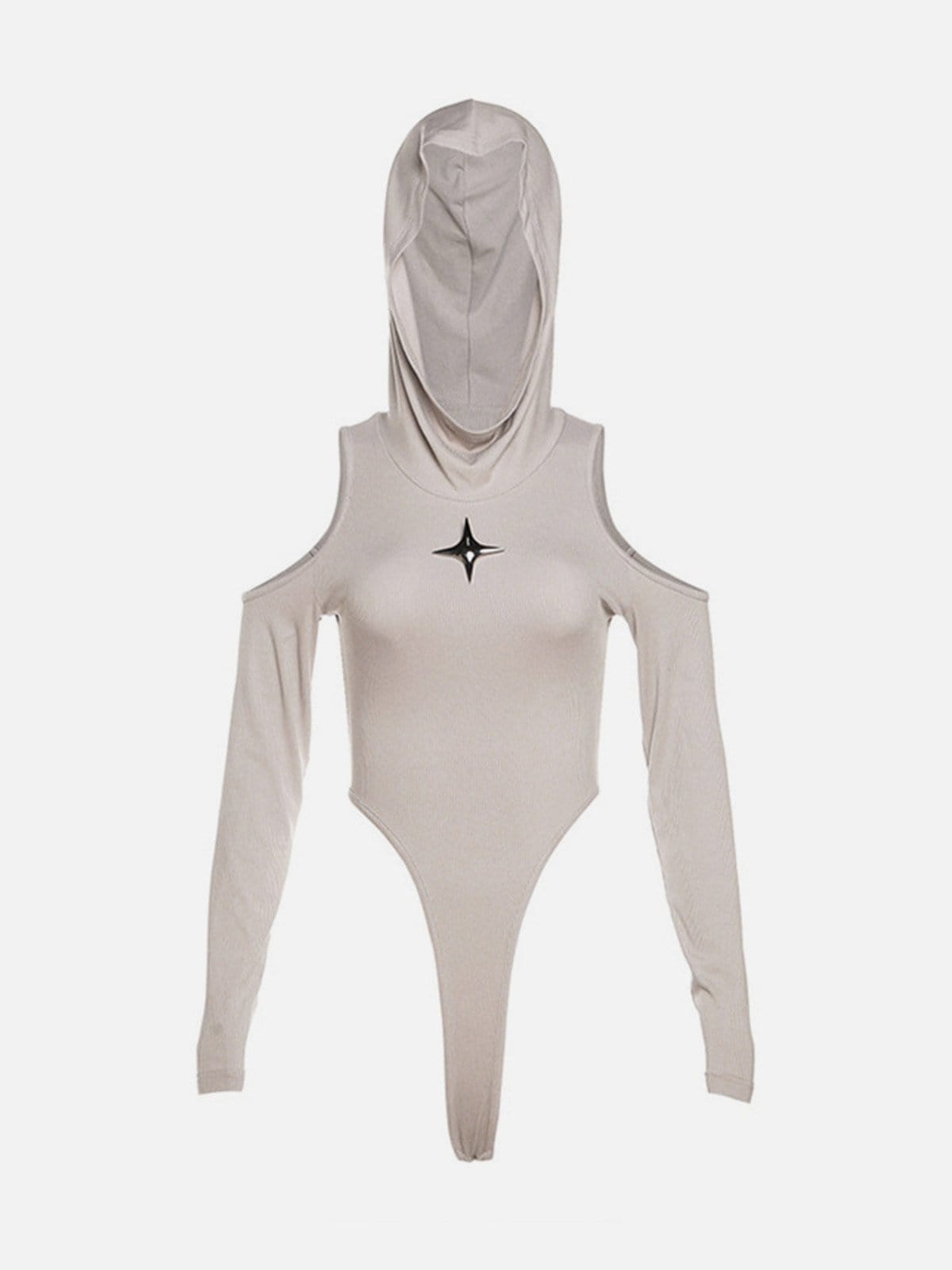 NEV Star Rivet Hooded Bodysuit