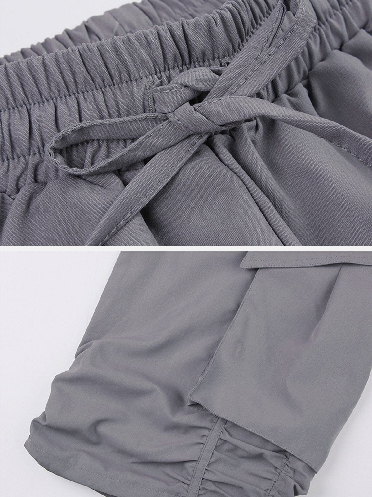 NEV Pleated Line Design Cargo Pants