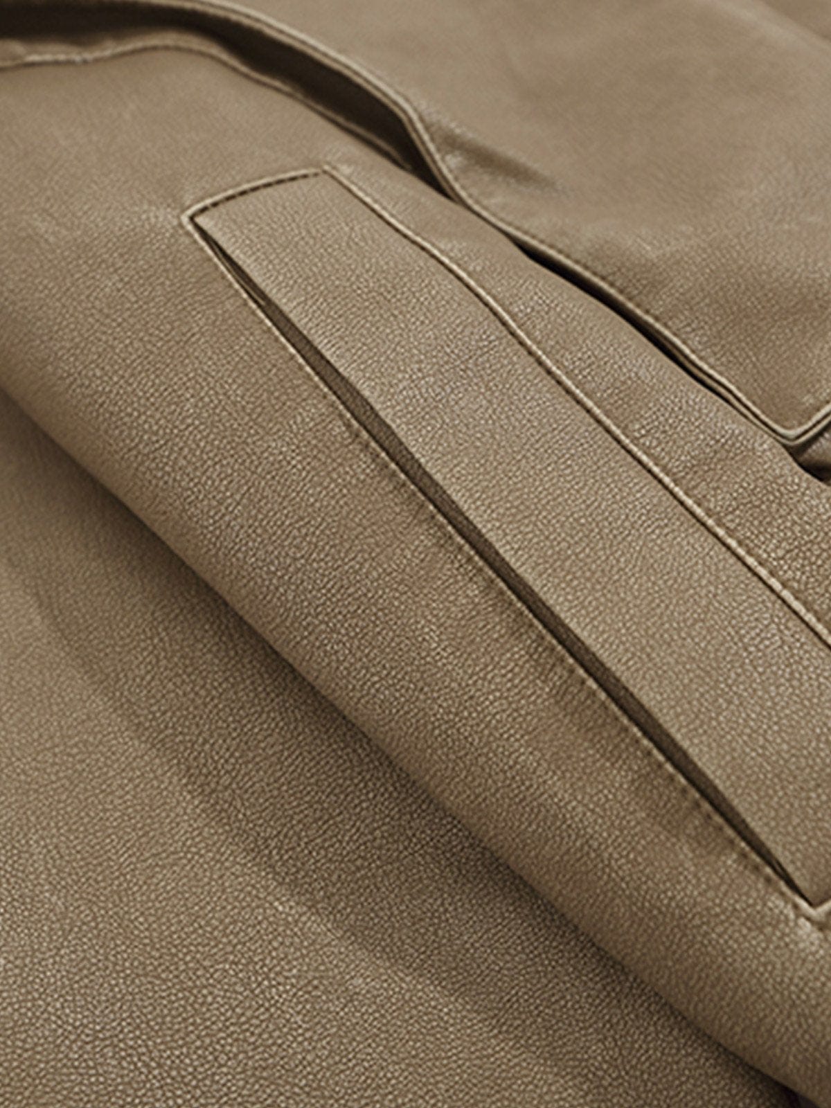 NEV Deconstructed Imitation Leather Jacket