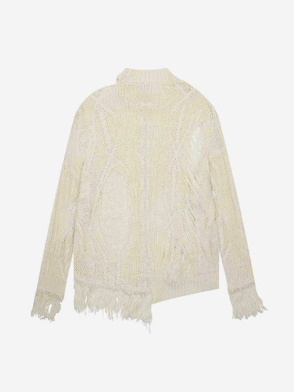 NEV Ripped Fringed Sweater