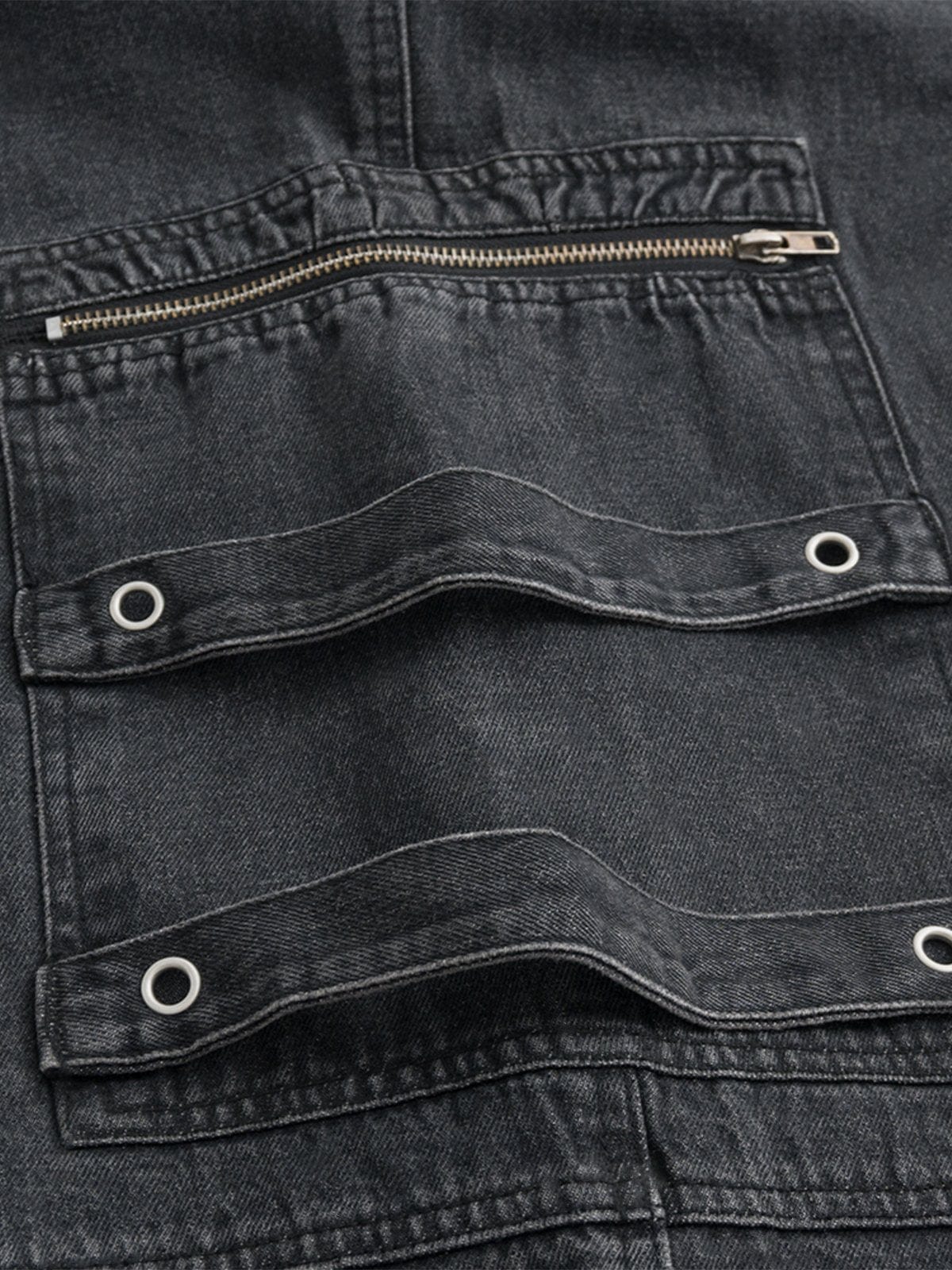 NEV Multi Belt Washed Jeans