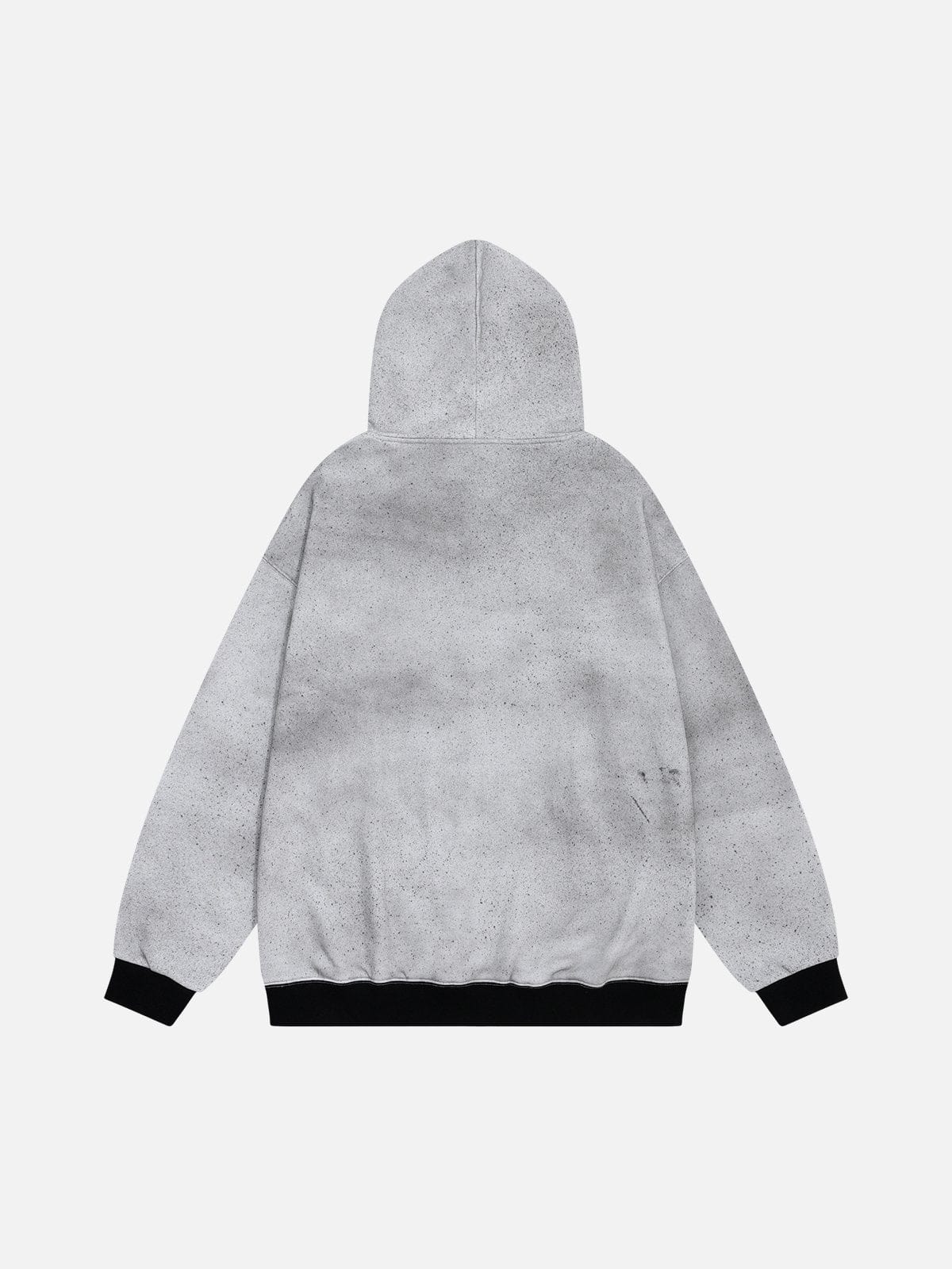 [Eye Of Moon] NEV Embroidery Washed Hoodie