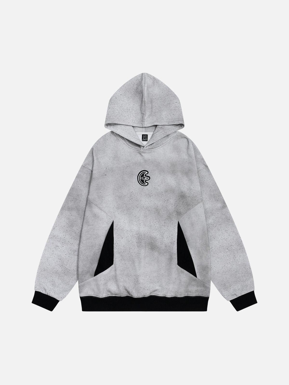 [Eye Of Moon] NEV Embroidery Washed Hoodie