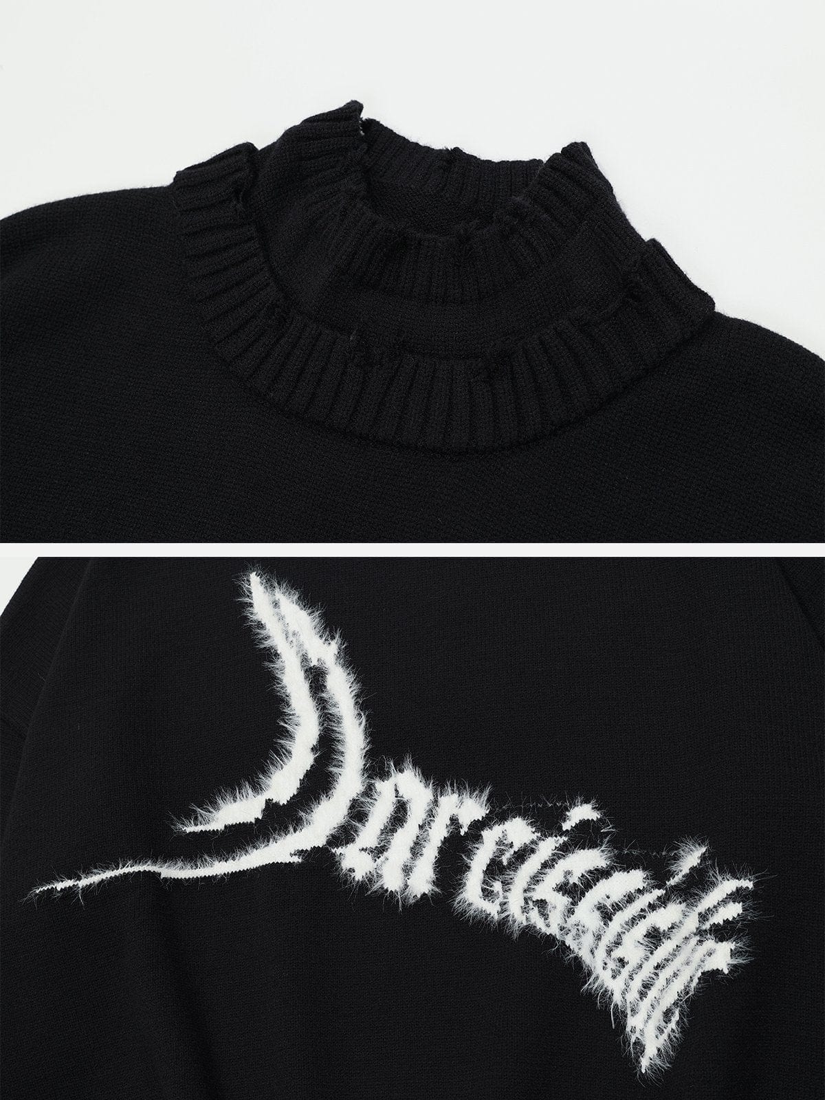 NEV Jacquard Fringe Sweater
