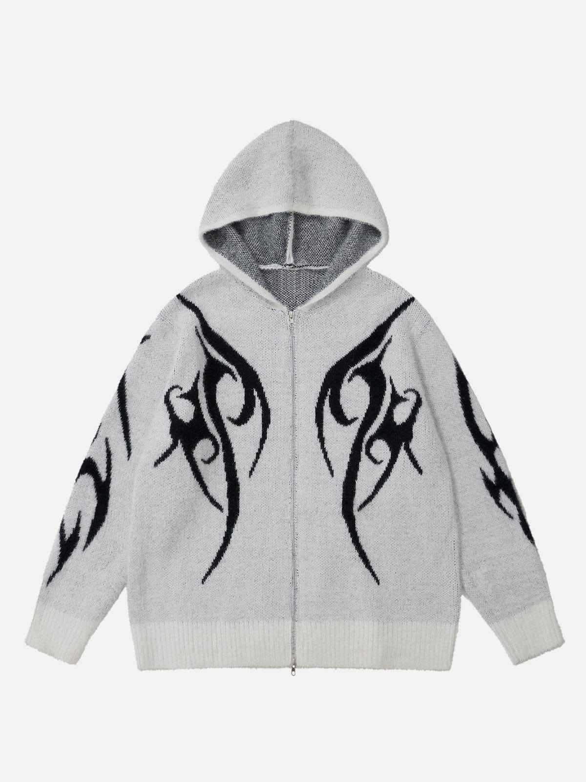 NEV Flame Graphic Sweater Hoodie