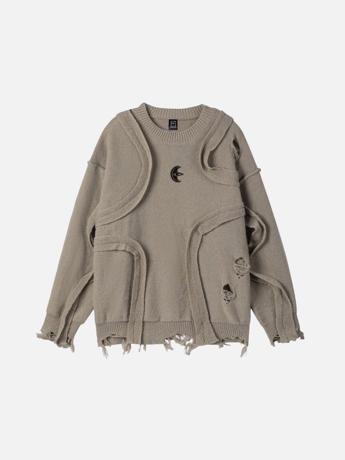 NEV Distressed Deconstructive Patchwork Sweater