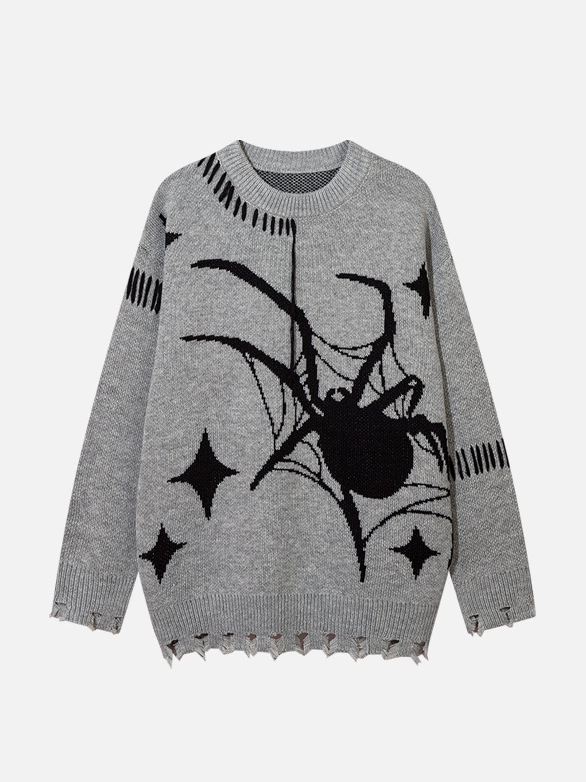 NEV Spider Jacquard Quilting Sweater