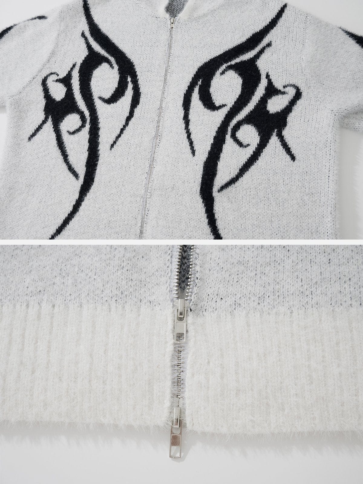 NEV Flame Graphic Sweater Hoodie