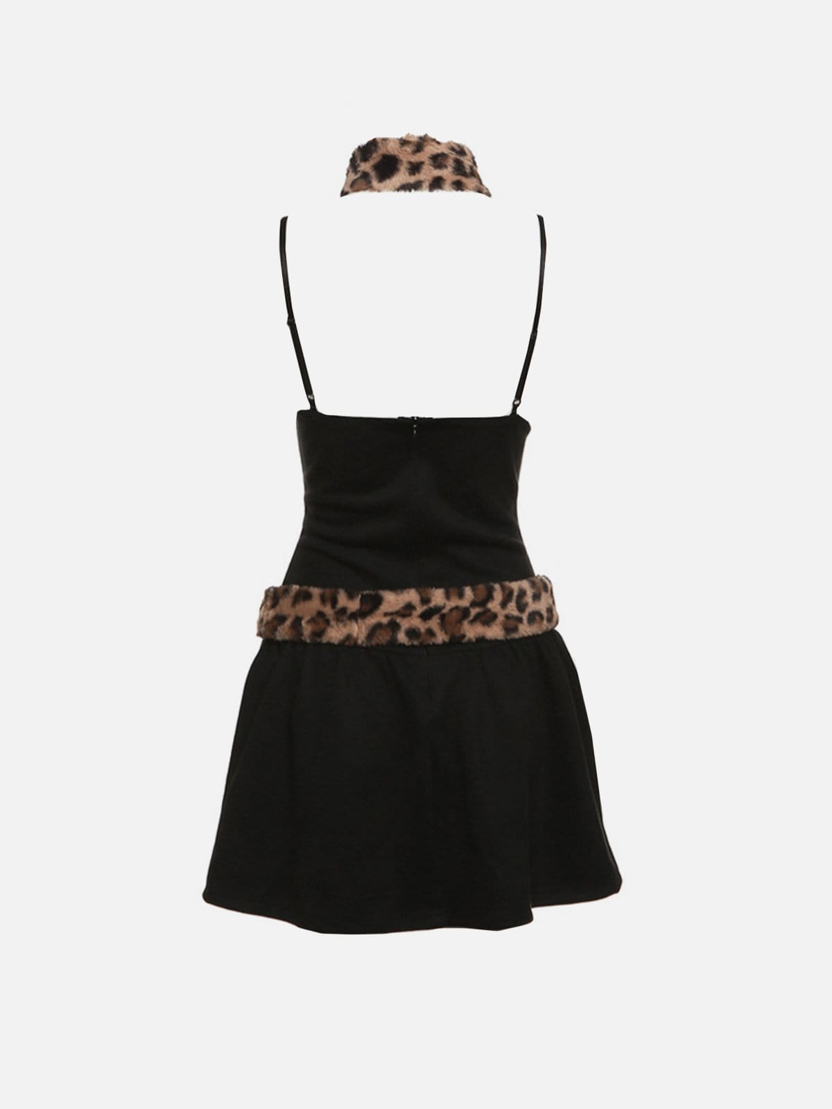 NEV Leopard Print Patchwork Dress