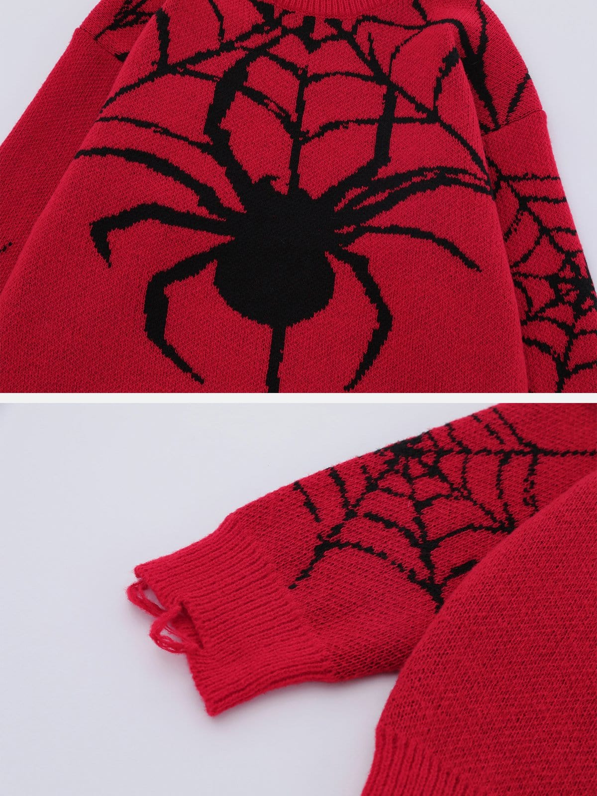 NEV Distressed Spider Sweater