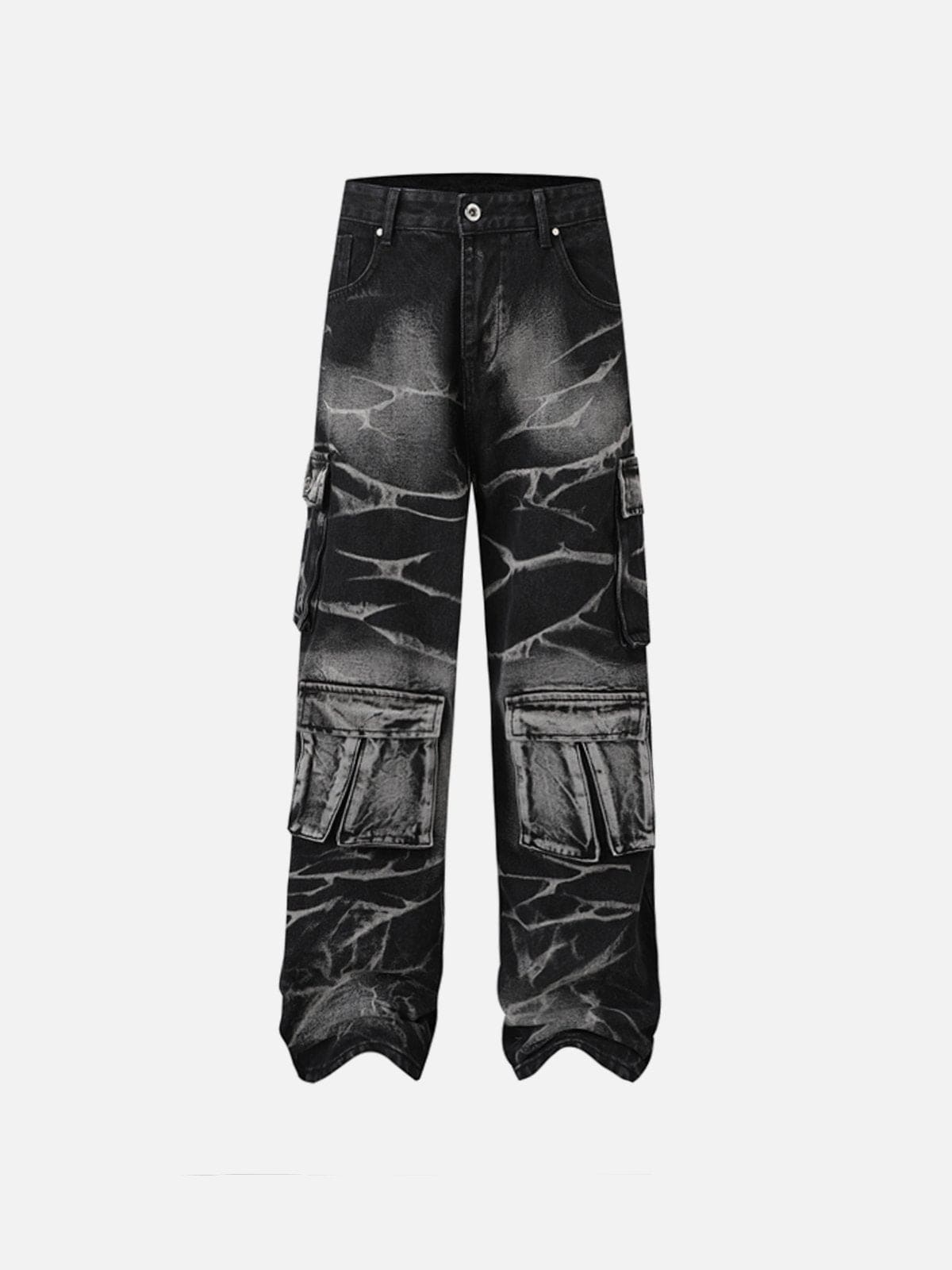 NEV Ripple Print Multi Pocket Jeans