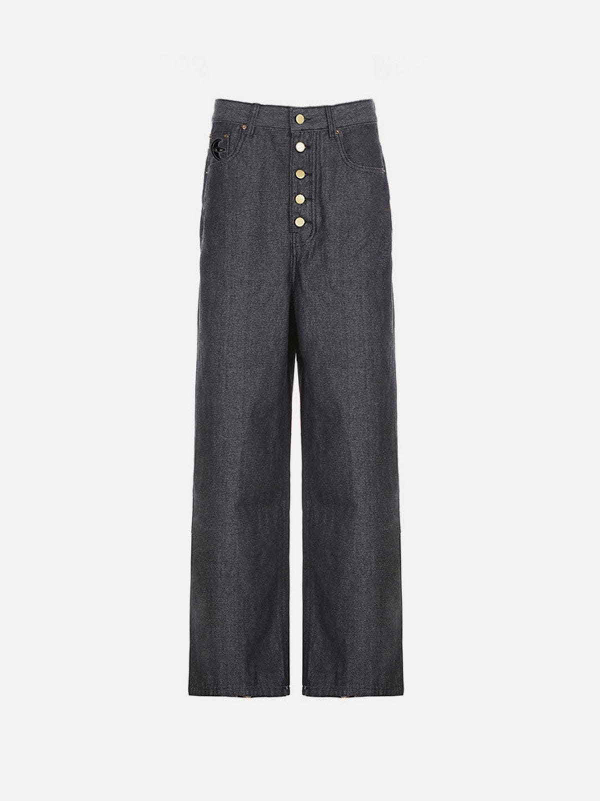 NEV Button Low Rise Jeans