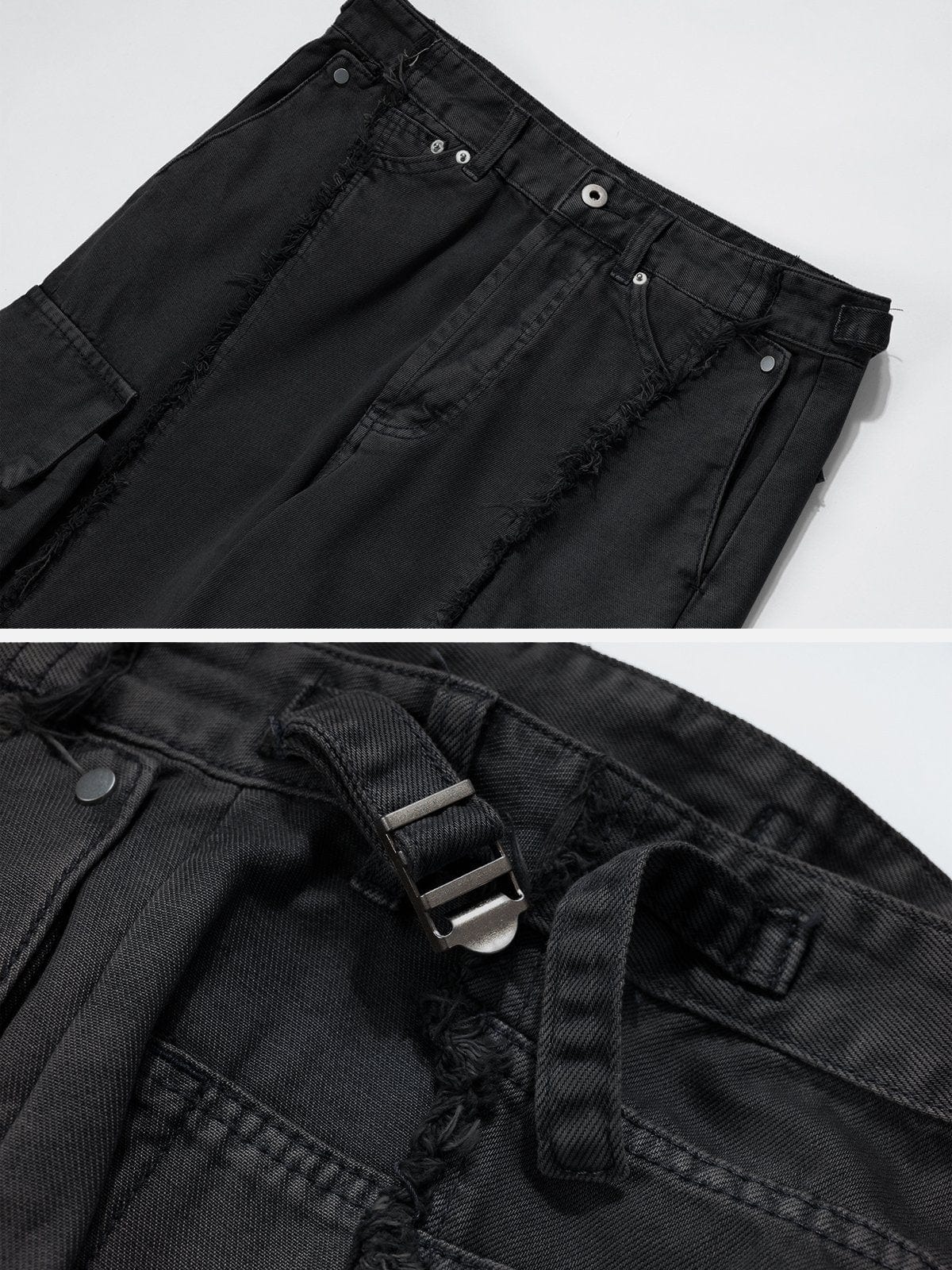NEV Fringe Multiple Pockets Jeans