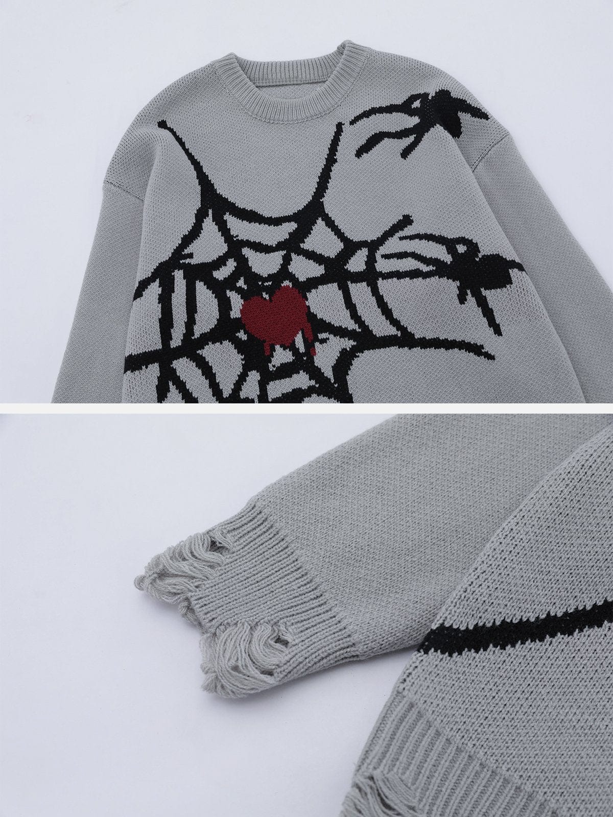NEV Heart Spider Jacquard Sweater