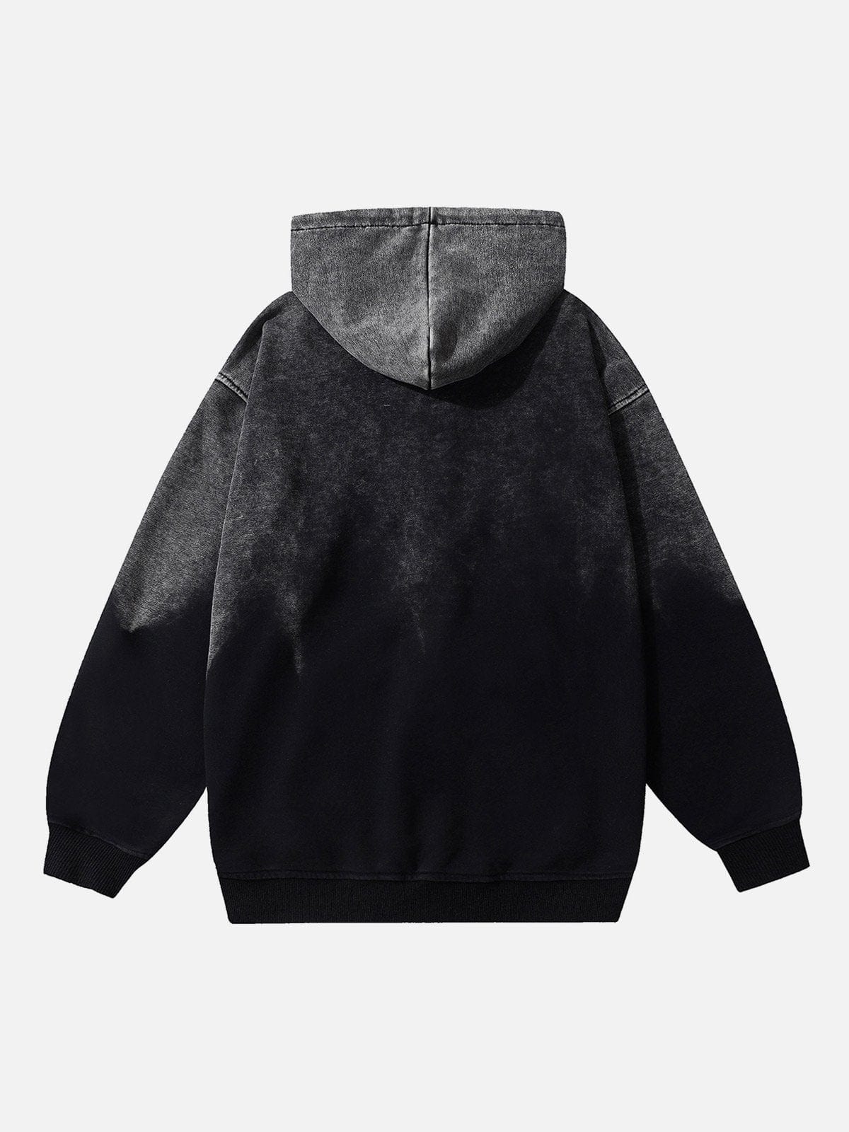 NEV Washed Letter Embroidery Hoodie