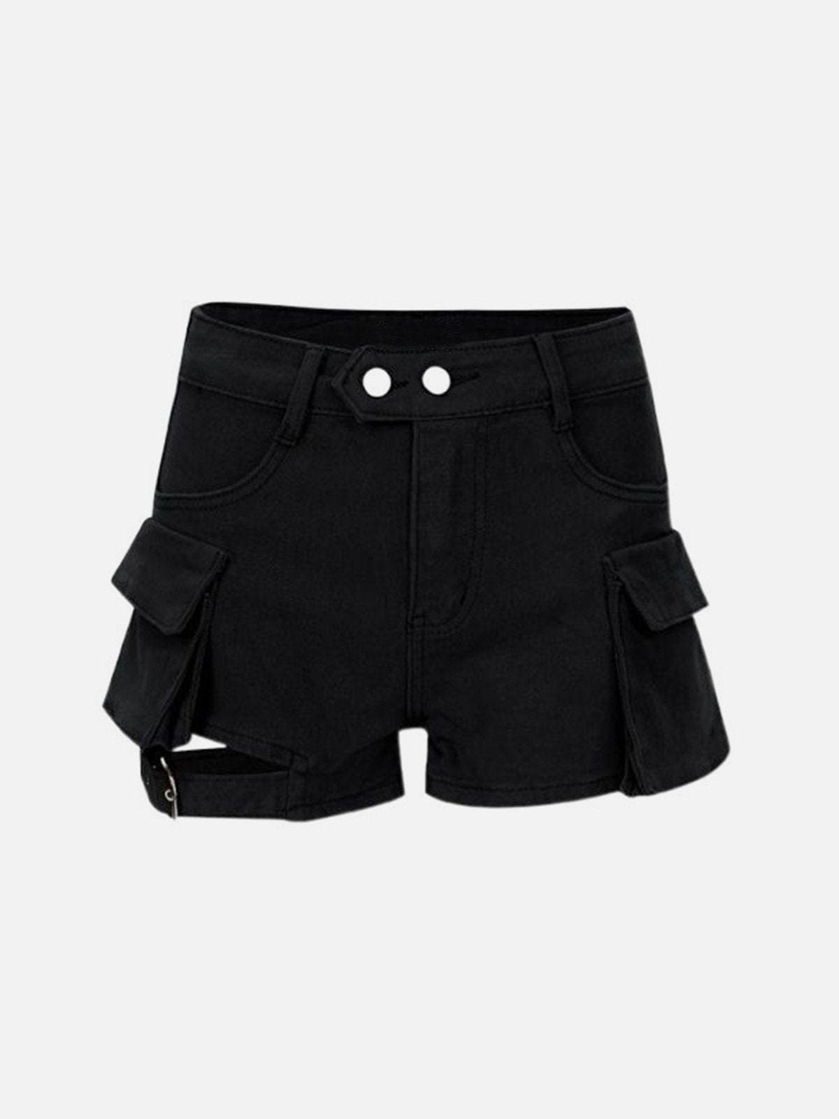 NEV Multi-Pocket Strappy Shorts
