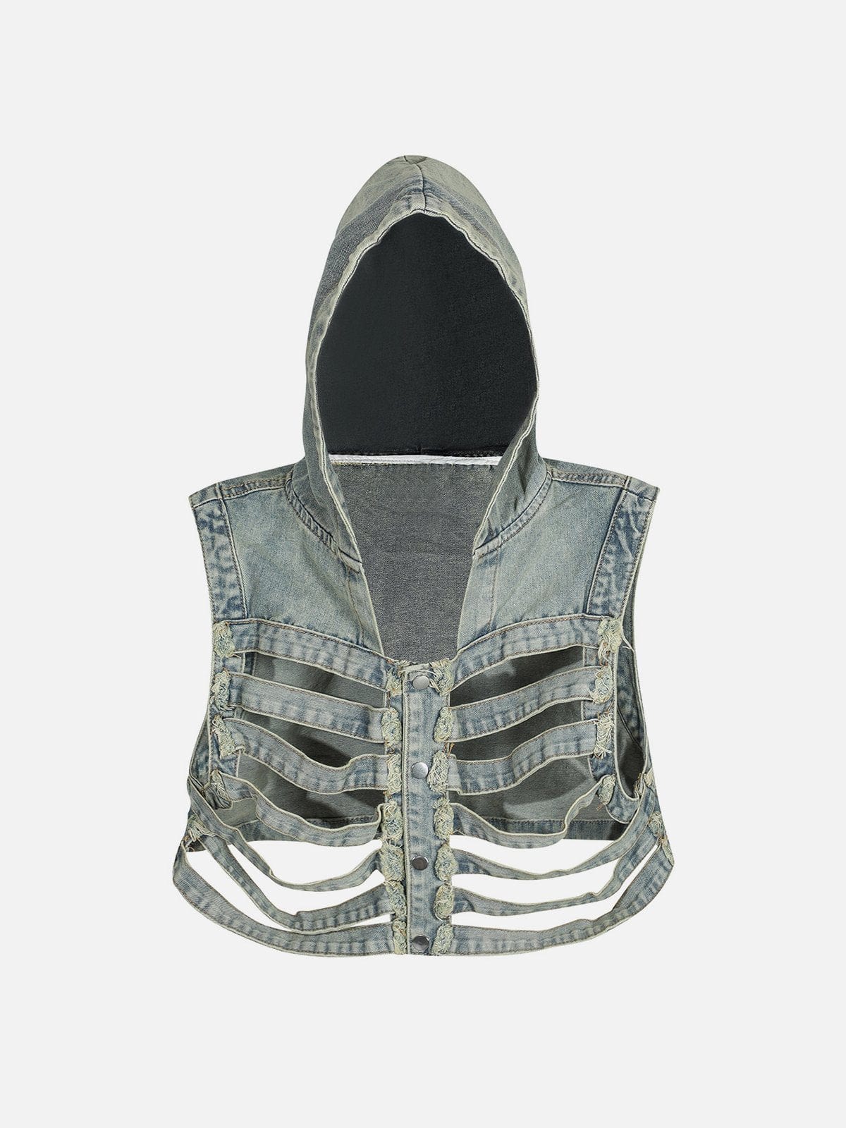 NEV Skeleton Denim Vest