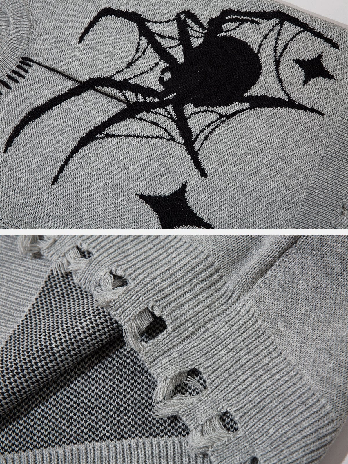 NEV Spider Jacquard Quilting Sweaters