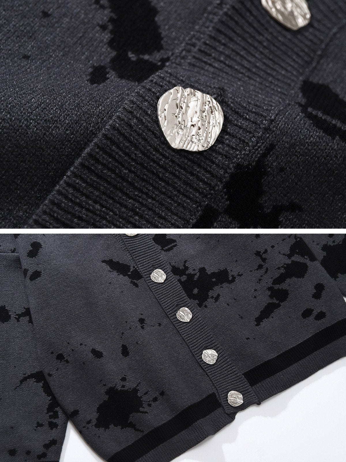 NEV Splash-Ink  Metal Buttons Cardigan