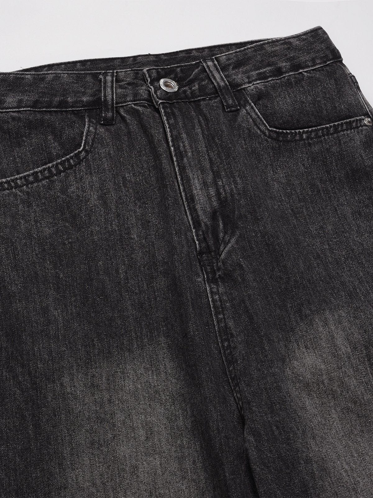 NEV Washed Distressed Solid Jeans