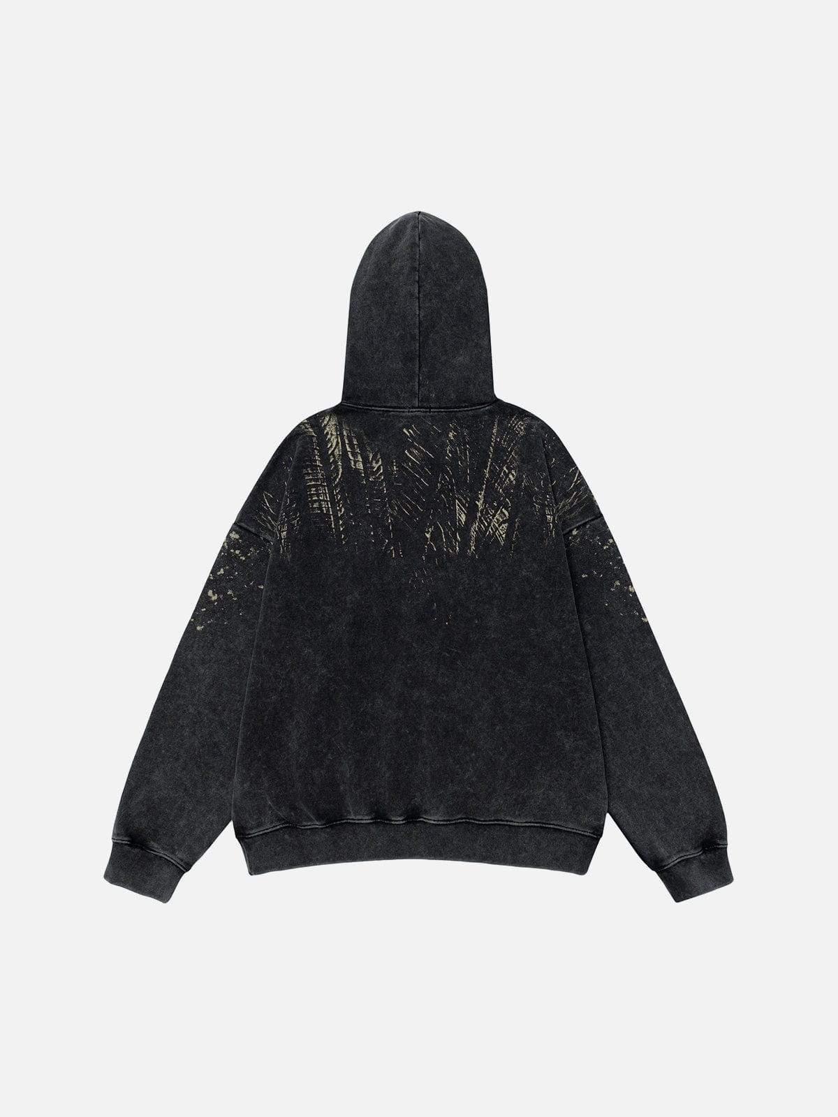 NEV Graffiti Print Washed Hoodie