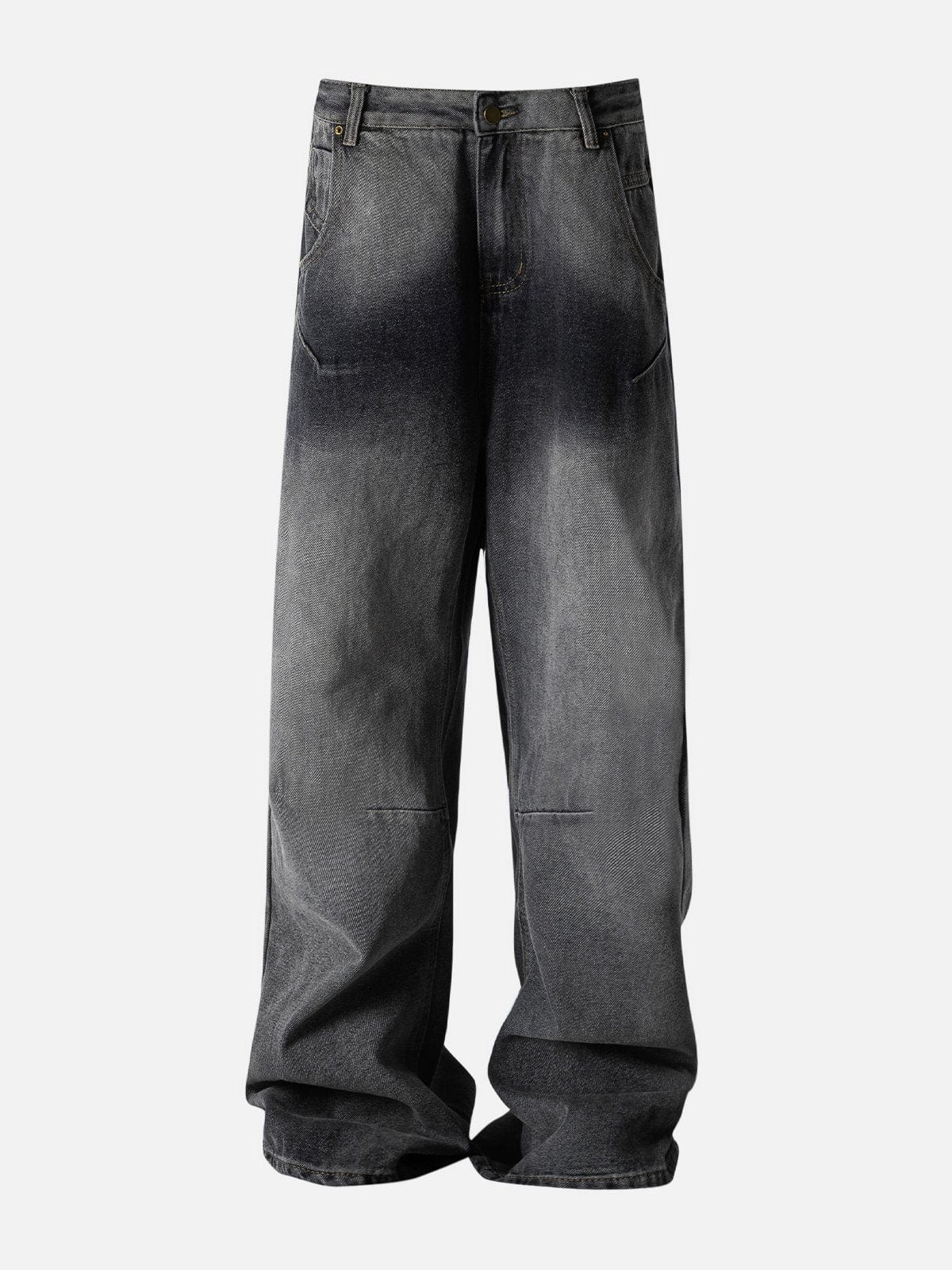 NEV Basic Washed Straight Jeans