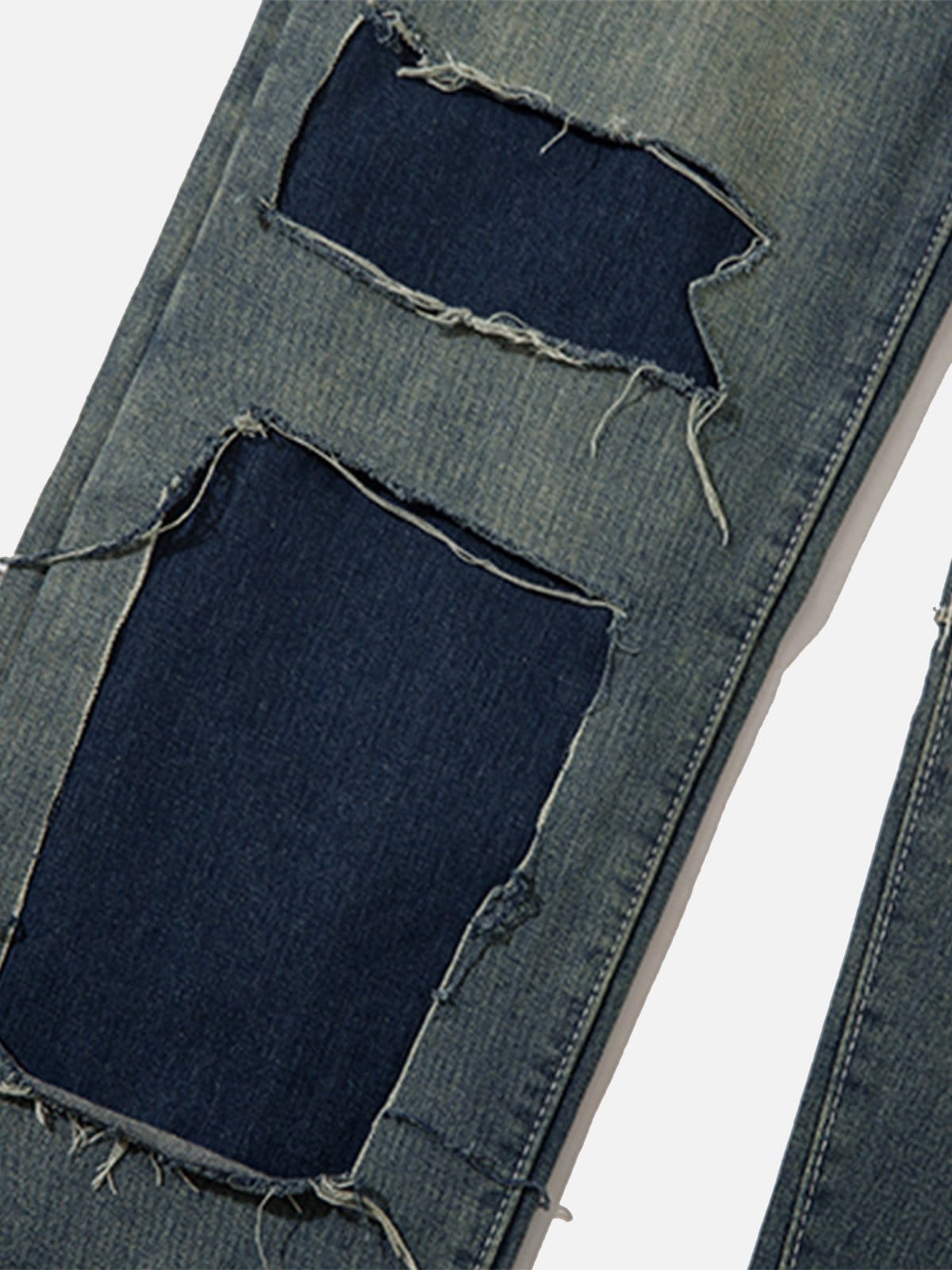 NEV Irregular Patch Jeans