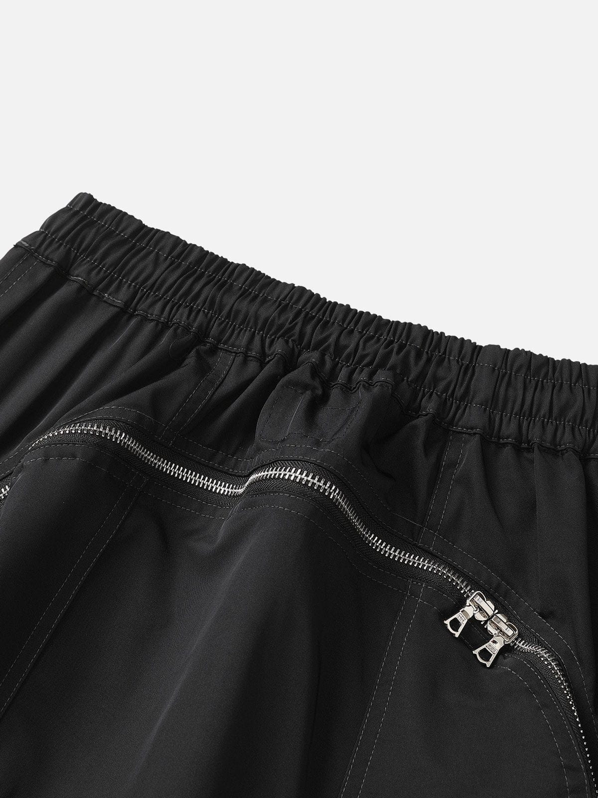 NEV Multi-Zip Elastic Band Shorts
