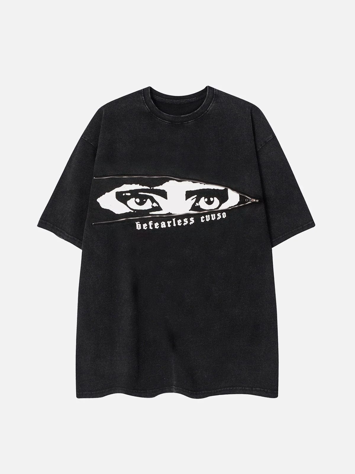 NEV Zippered Mystery Graphic Tee