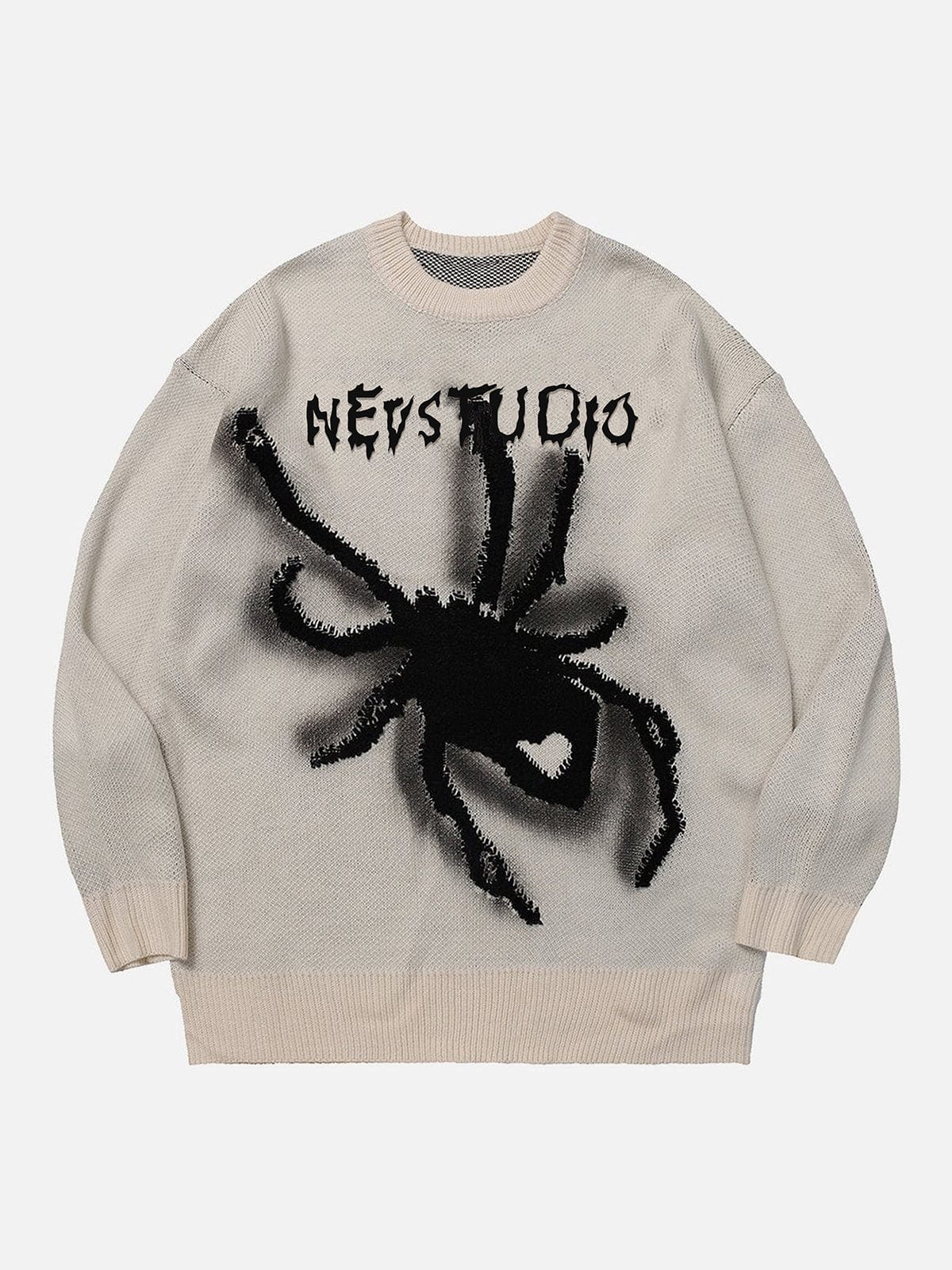 NEV Spider Jacquard Embroidery Sweater